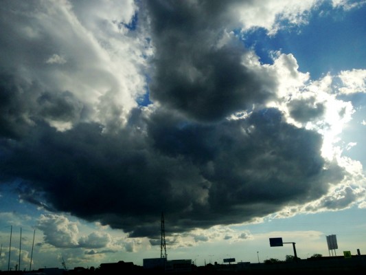 Black clouds on Timisoara