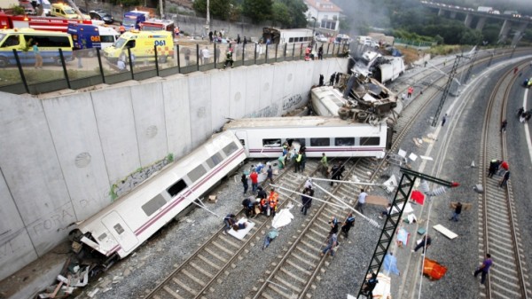 Accident tren spania