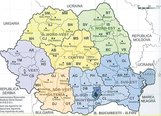 Cum va fi impartita Romania in regiuni - iSay.ro