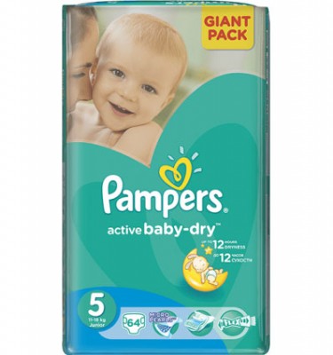 scutece-pampers-5-11-18-kg-giant-pack-64-buc