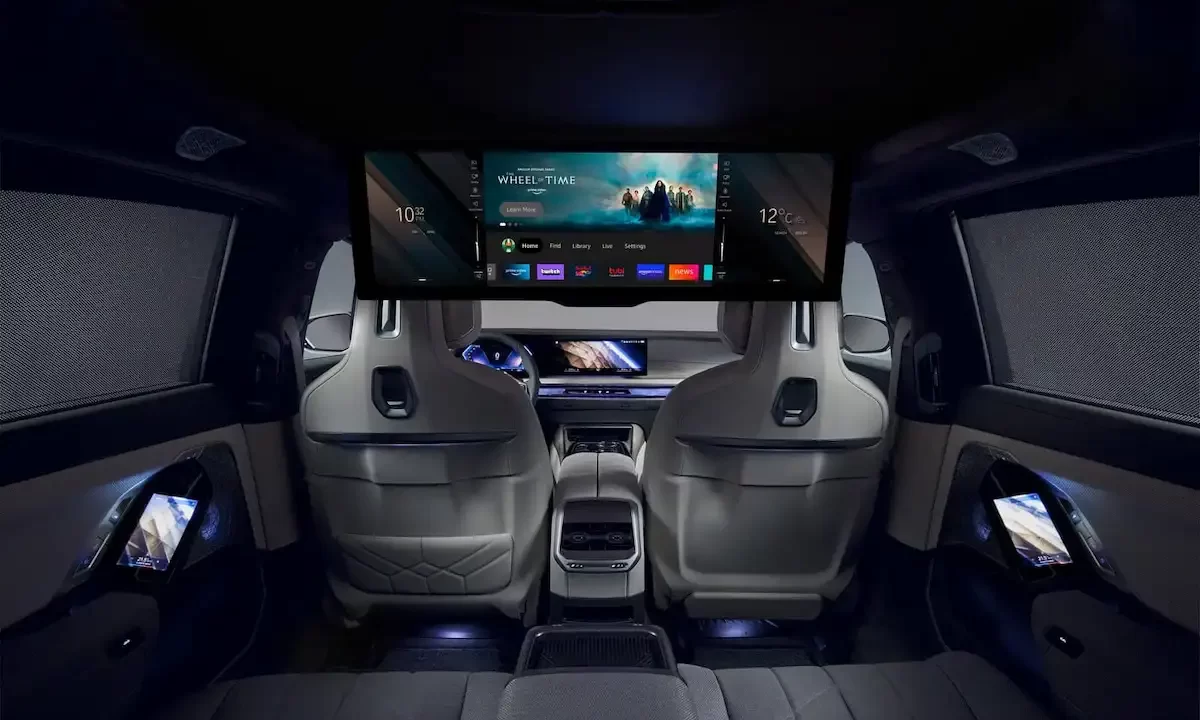 BMW i7 electric interior pasageri