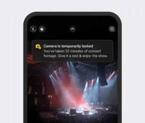 În iOS 17 dacă filmezi un concert mai mult de 32 minute, camera se blochează